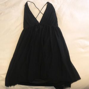 WOMENS BLACK COCKTAIL DRESS TOBI SIZE L